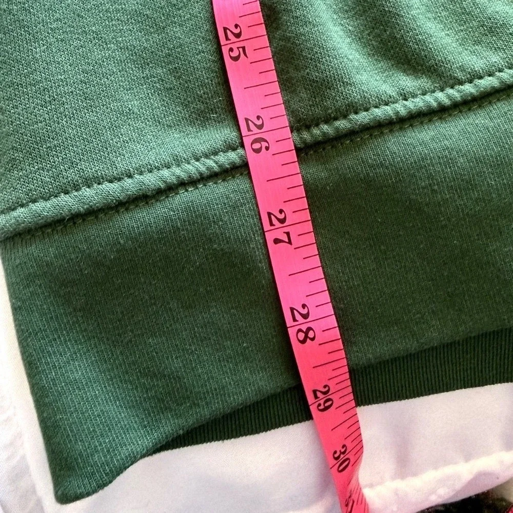Vintage 90s Rare University of Miami Hurricanes Crewneck‎ Sweatshirt large Green
